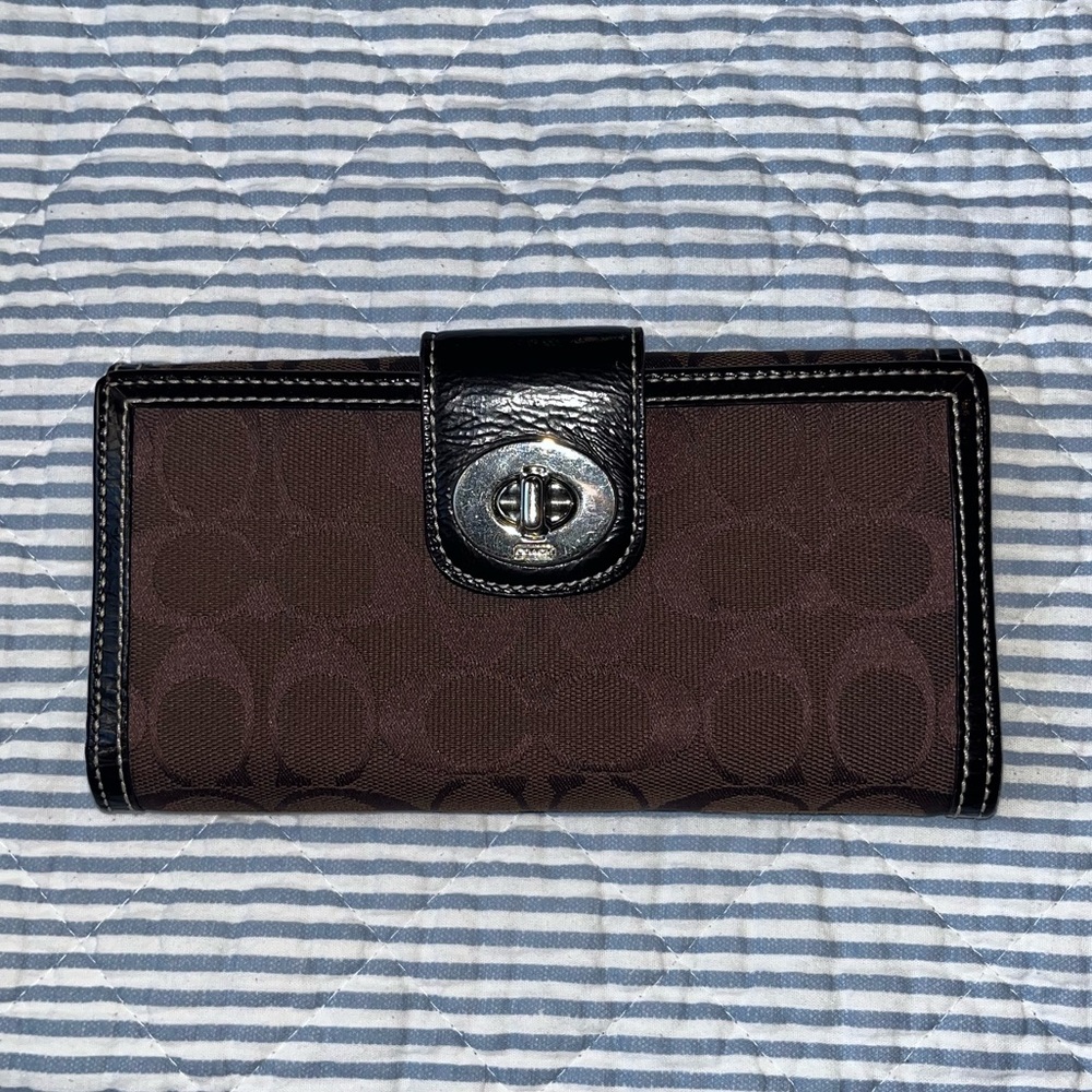 Vintage Coach monogram wallet